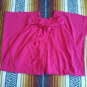 Flying Tomato paperbag pants hot pink